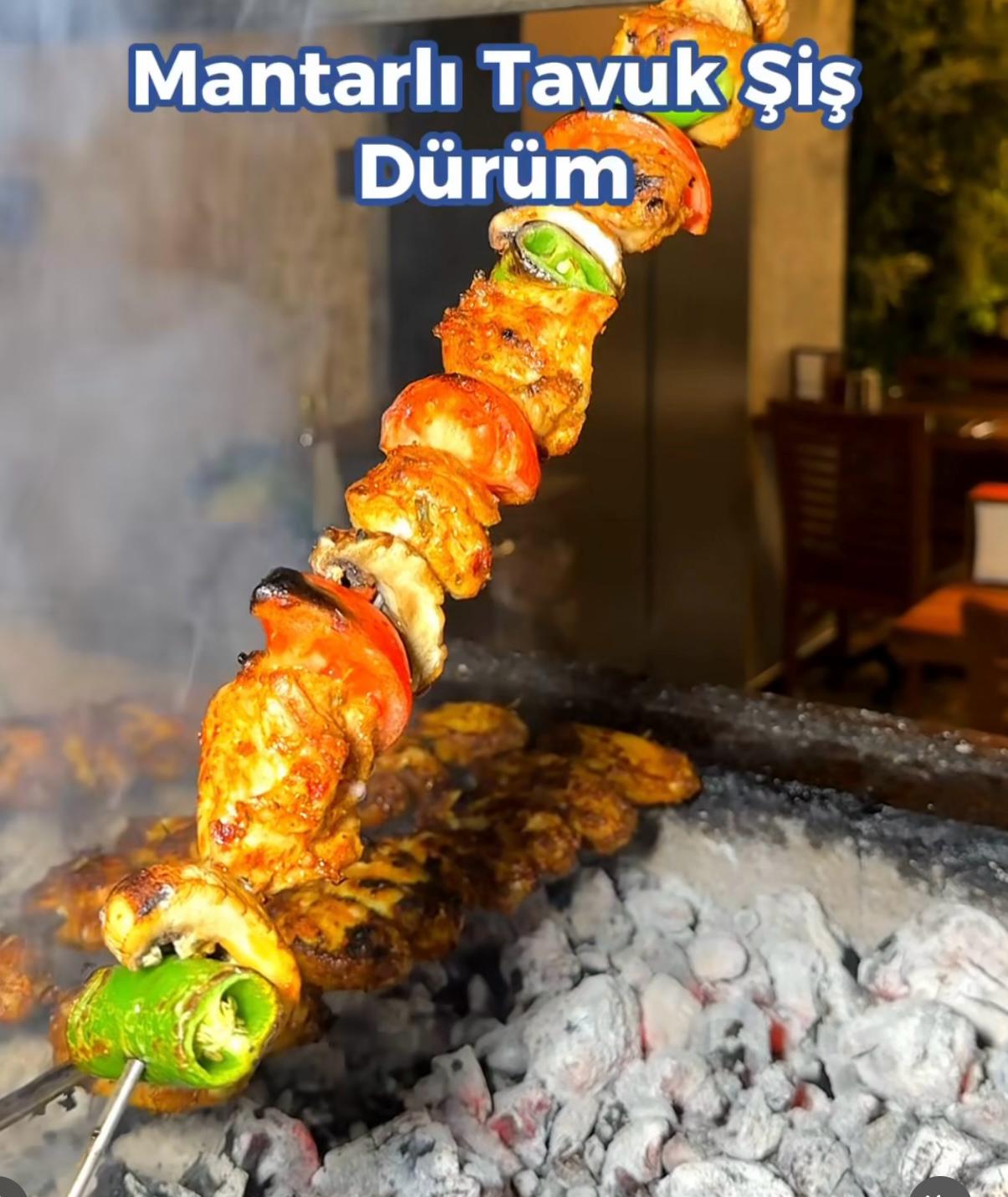 MANTARLI TAVUK ŞİŞ