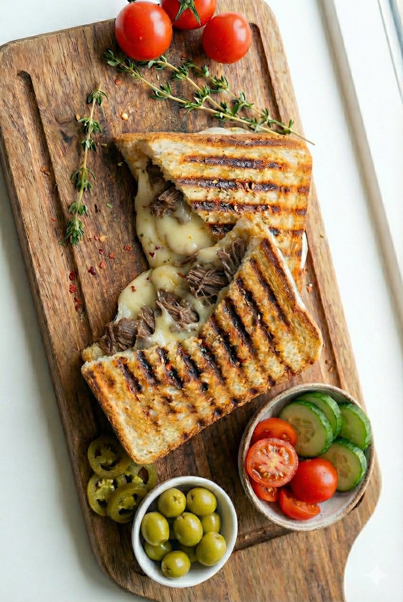 Kavurmalı Kaşarlı Tost