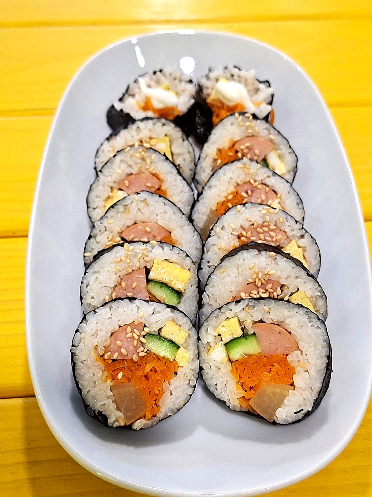 Sosis Kimbap (Sausage Kimbap)