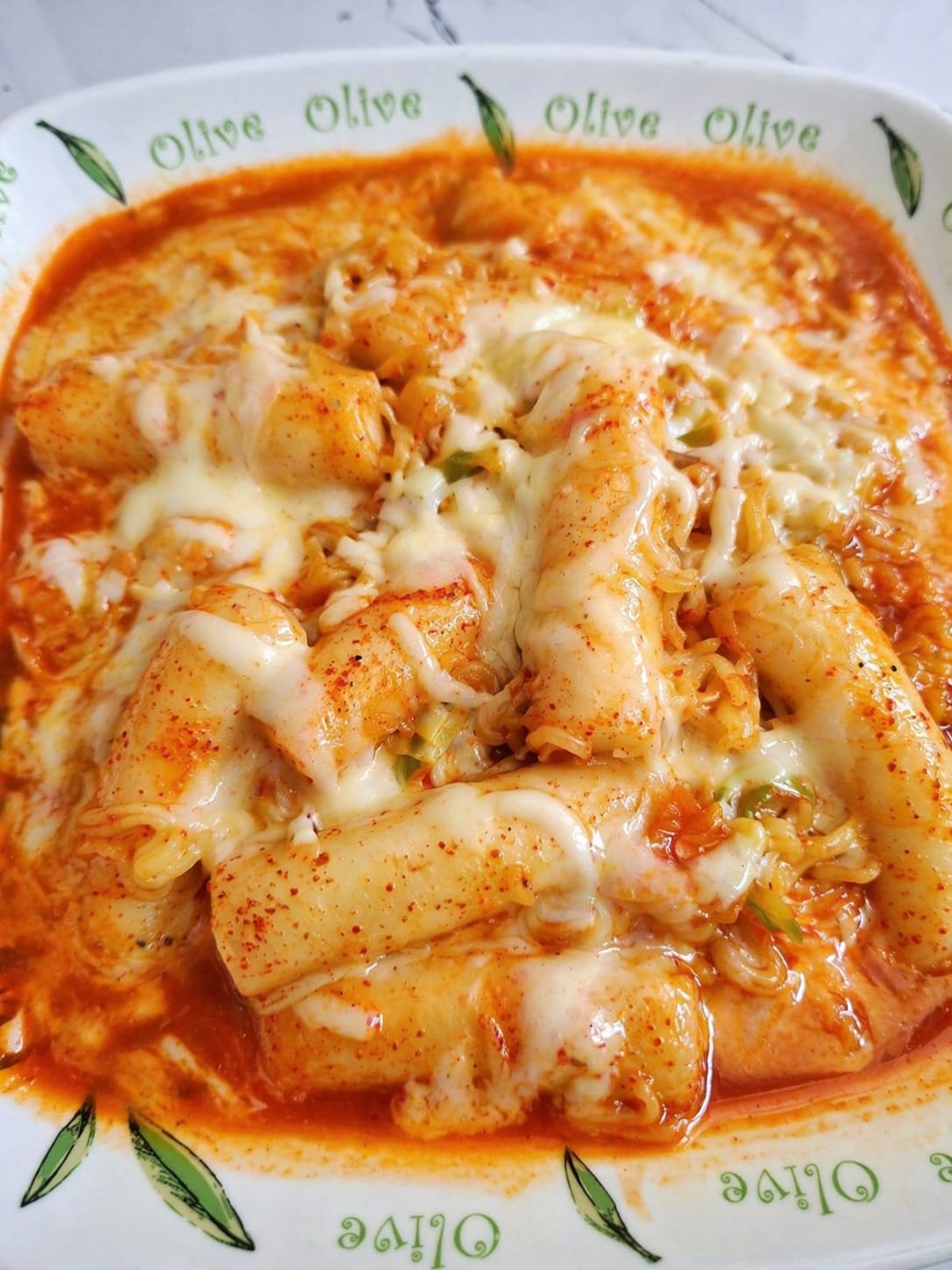 TTeokbokki Peynirli (Cheese TTeokbokki)